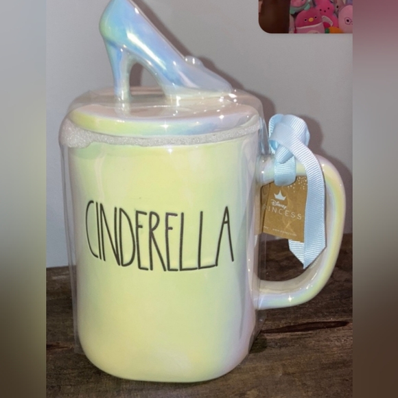Rae Dunn Other - Cinderella nwt coffee cup with lid opalescent